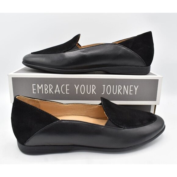 Dansko Womens Size EU 39 US 8.5-9 Lace Glazed Kid Leather Black Slip On Loafers - Picture 7 of 11